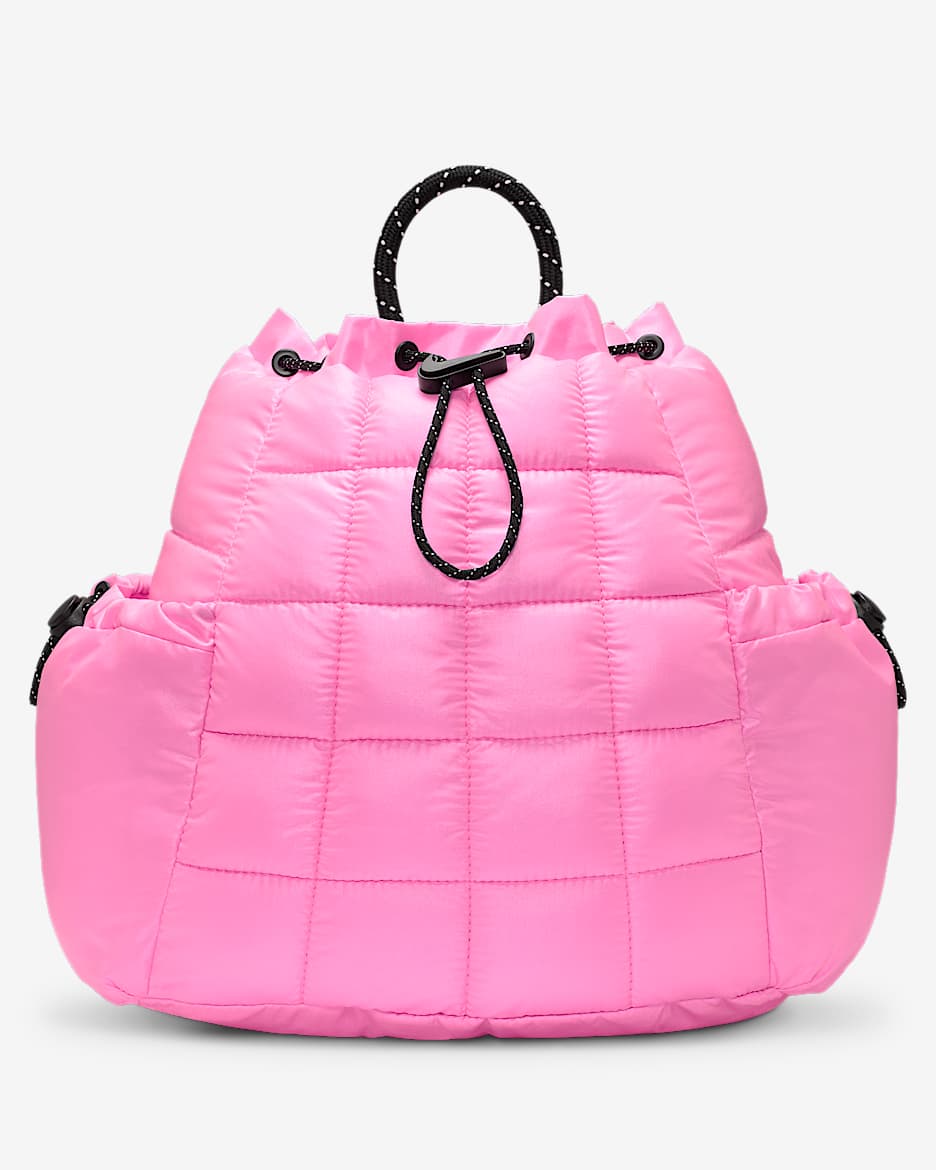Nike Sportswear Puffle 双肩包 - 魅力粉/黑/黑
