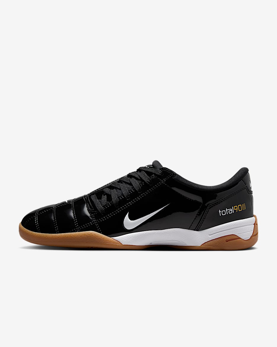 Nike Total 90 女子运动鞋 - 黑/白色/金属色/白色