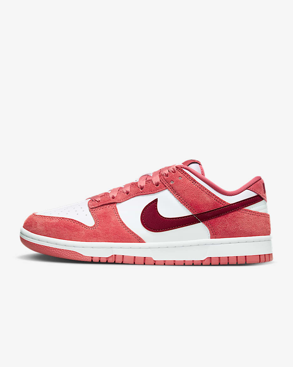 Nike Dunk Low 女子运动鞋 - 白色/粘土色/龙红/队红