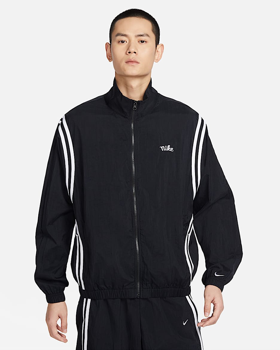 Nike DNA Crossover 男子拒水篮球夹克 - 黑/白色/白色