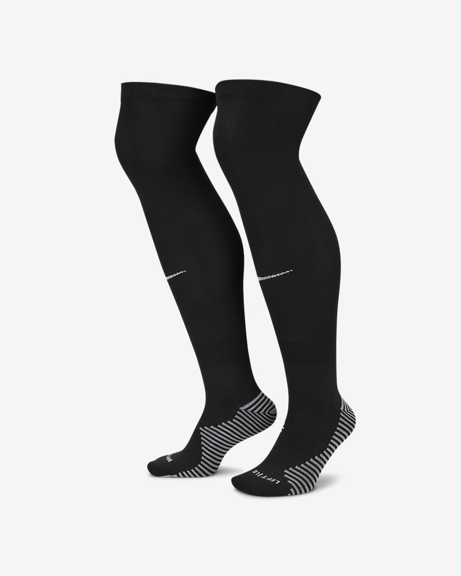 Nike Dri-FIT Strike 速干高筒足球袜（1 双） - 黑/白色