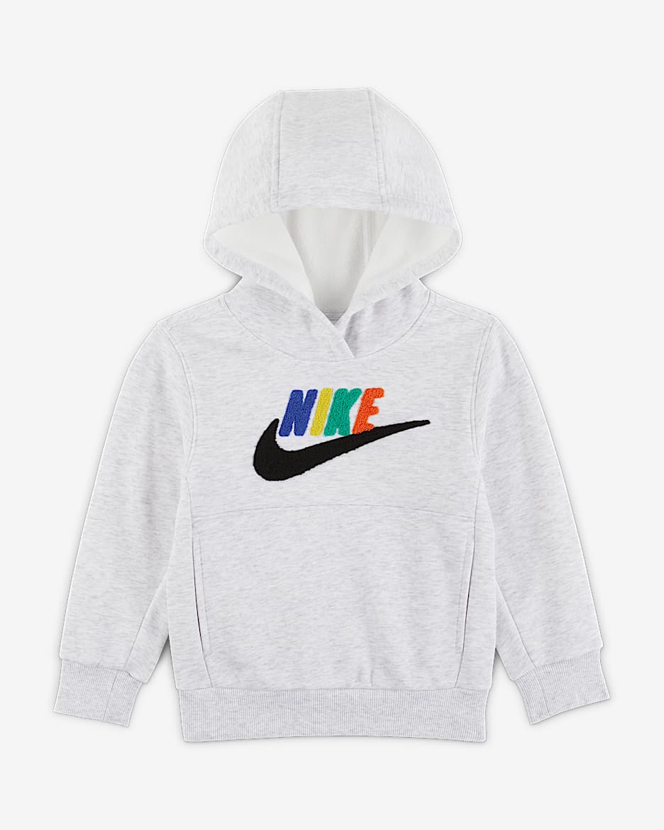 Nike Club 幼童加绒套头连帽衫 - 调色桦树色