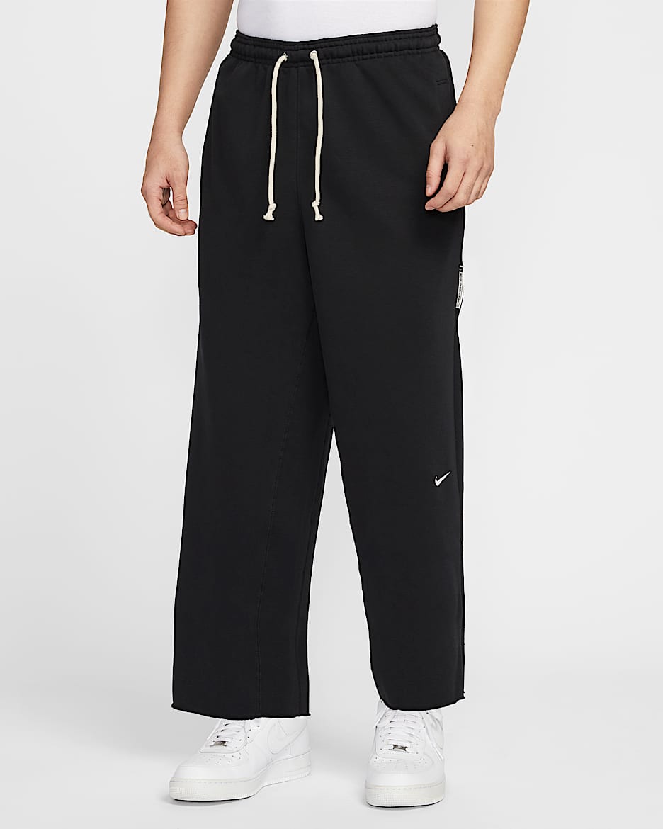 Nike Standard Issue Dri-FIT 男子速干篮球九分裤 - 黑/淡象牙白