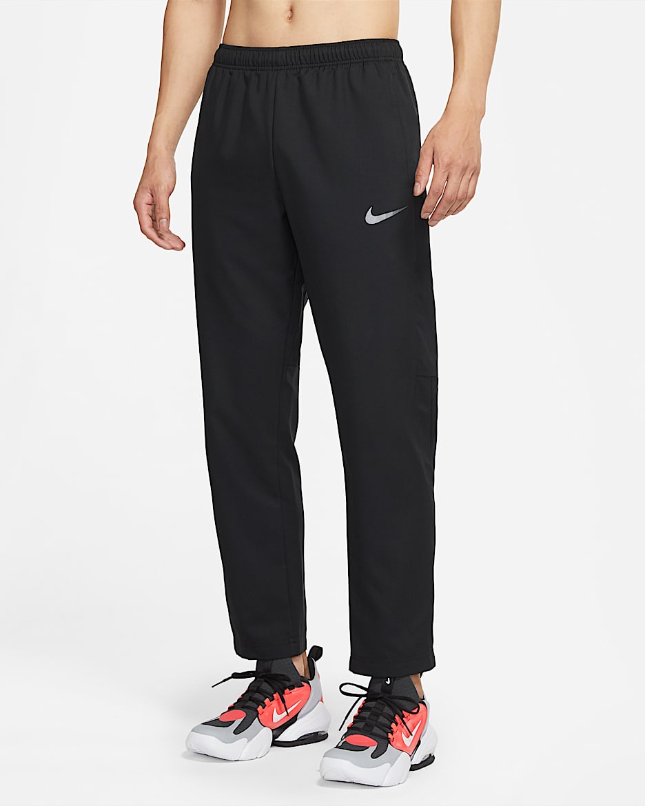 Nike Dri-FIT 男子梭织训练长裤 - 黑/黑/金属赭