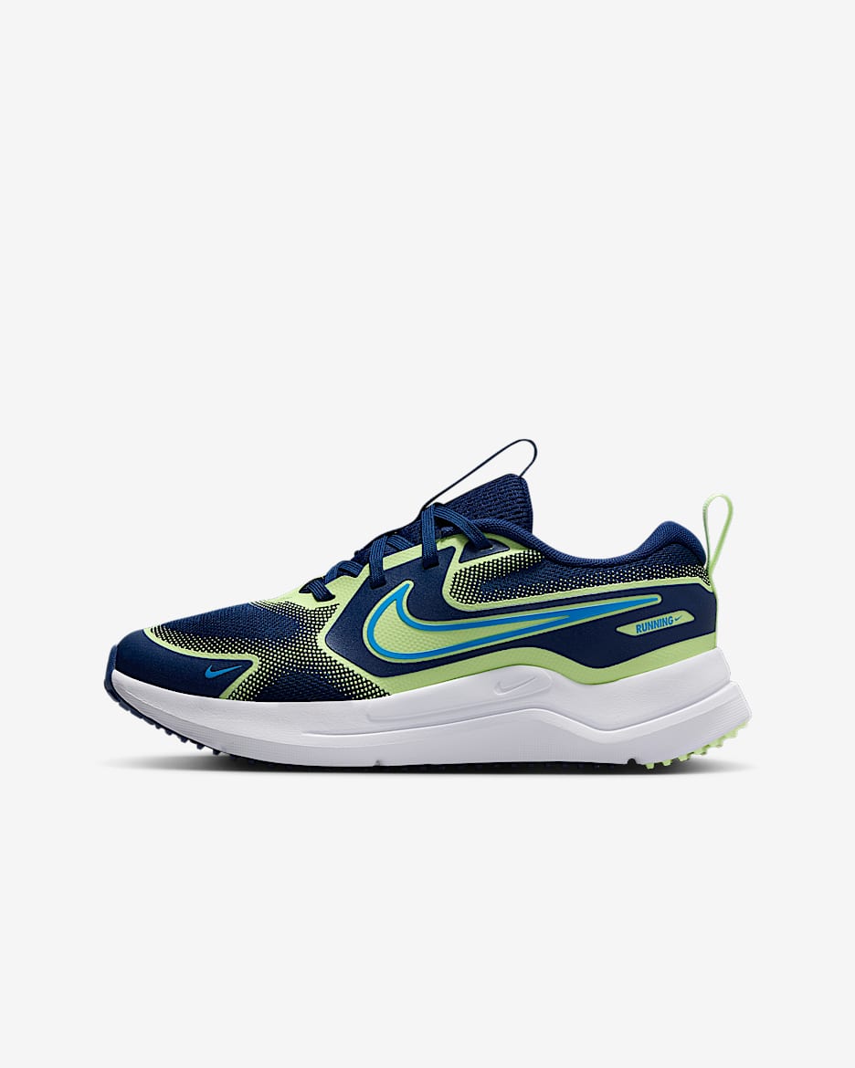 Nike Cosmic Runner 耐克宇宙一号大童公路跑步鞋 - 空间蓝/微黄绿/大学蓝