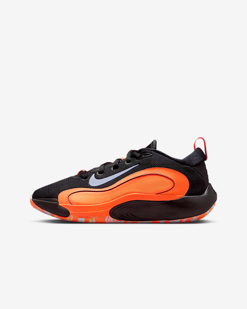 Nike IsoFly 大童篮球鞋 - 黑/荷兰橙/亮橘/幻影