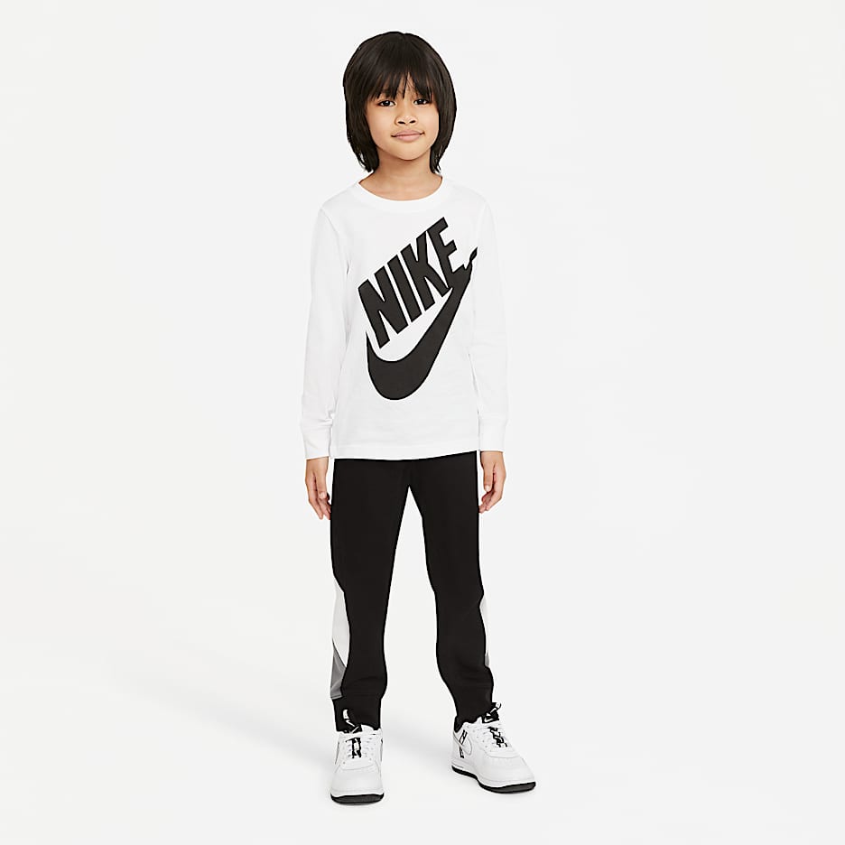 Nike Futura 幼童长袖T恤 - 白色