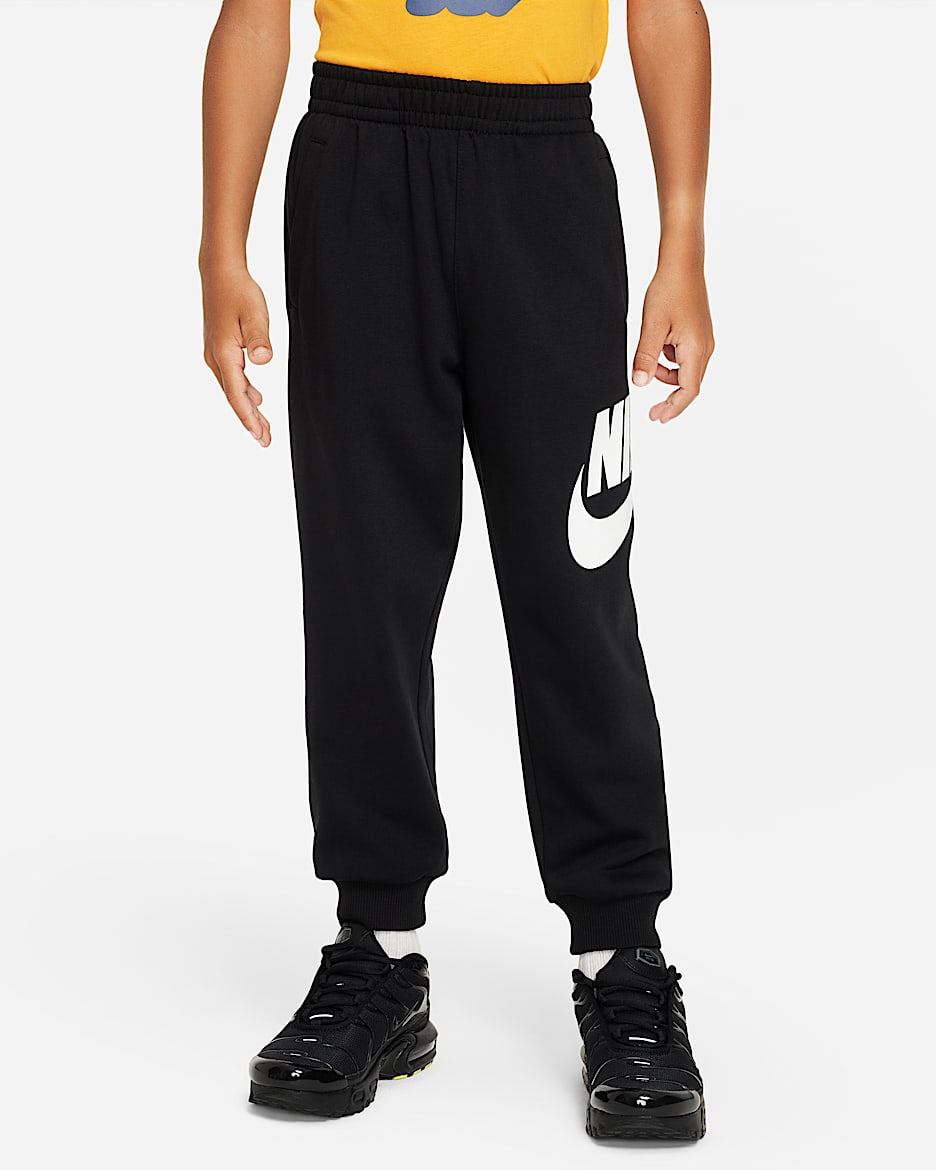 Nike Sportswear Club 幼童法式毛圈长裤 - 黑