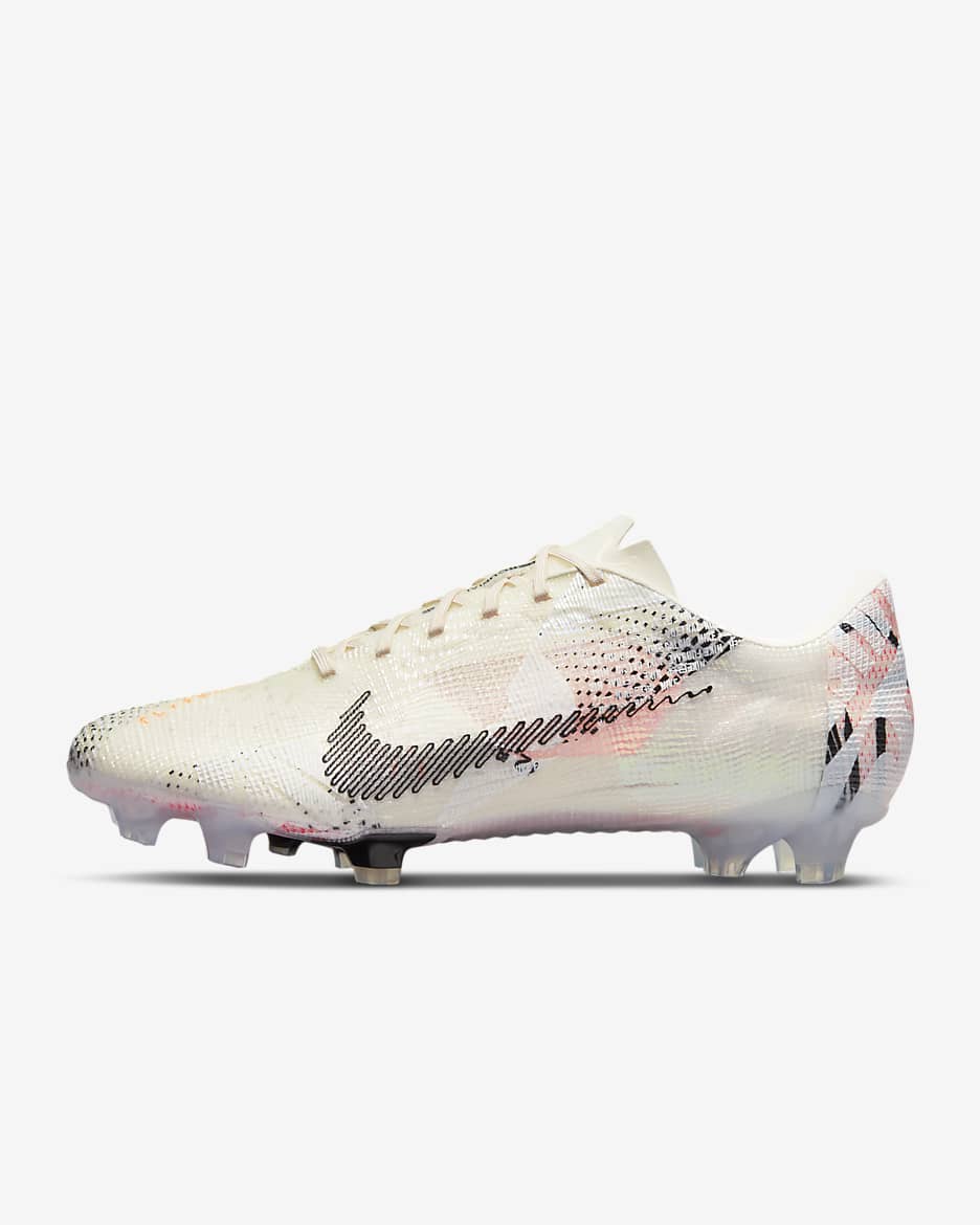 Nike Mercurial Vapor Next Nature FG 耐克刺客系列男/女天然硬质草地足球鞋 - 帆白/浅北极粉/荷兰橙/黑