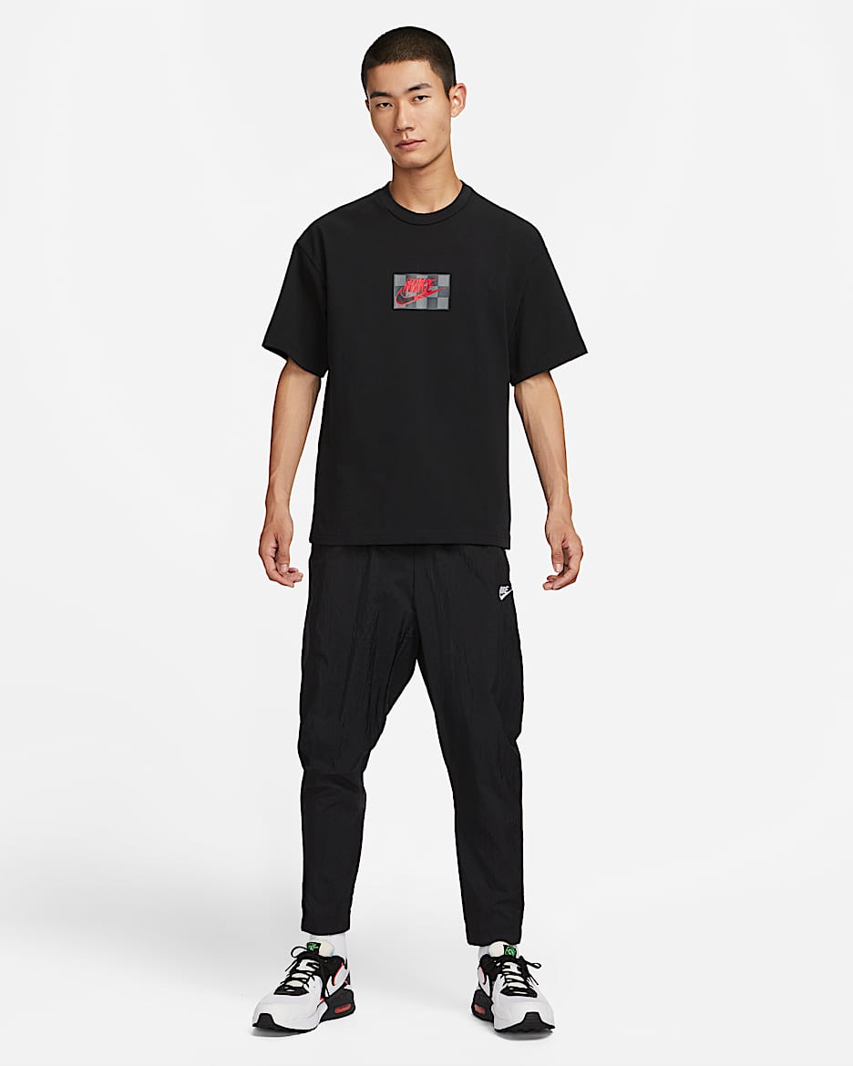 Nike "Mac Attack" 男/女短袖T恤 - 黑/白色