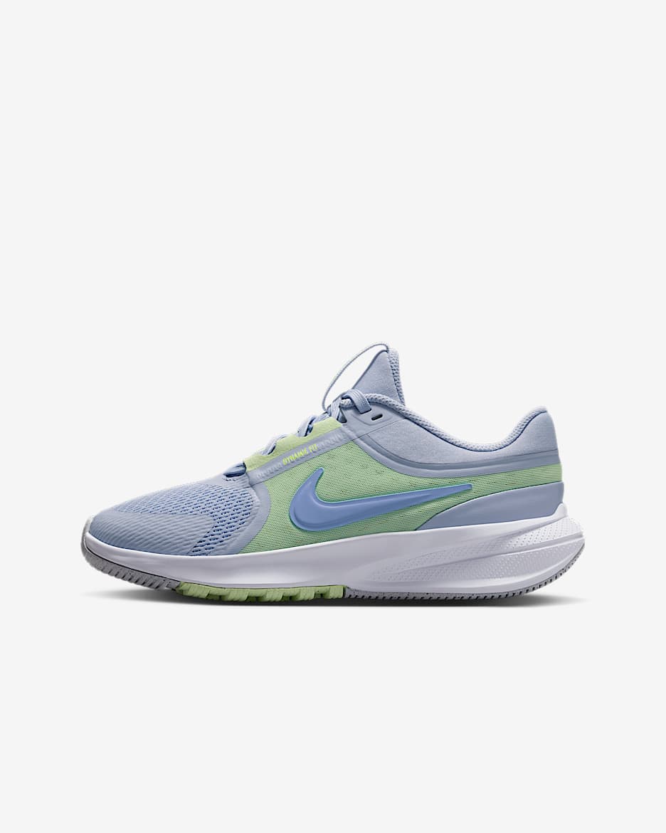 Nike Star Runner 5 耐克摘星号大童跑步鞋 - 幻影/微黄绿/足球灰/浅蓟紫