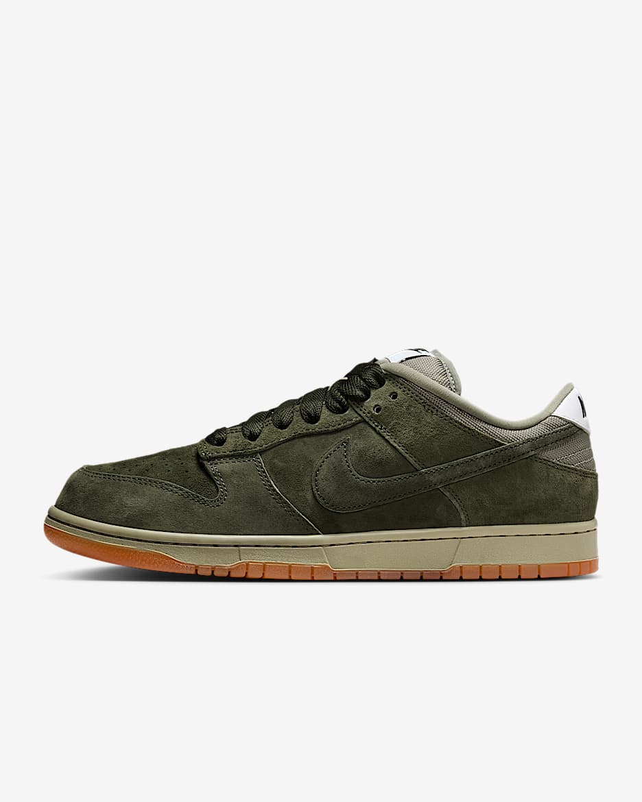 Nike SB Dunk Low Pro B 男/女滑板鞋 - 红杉绿/浅军绿/白色/红杉绿