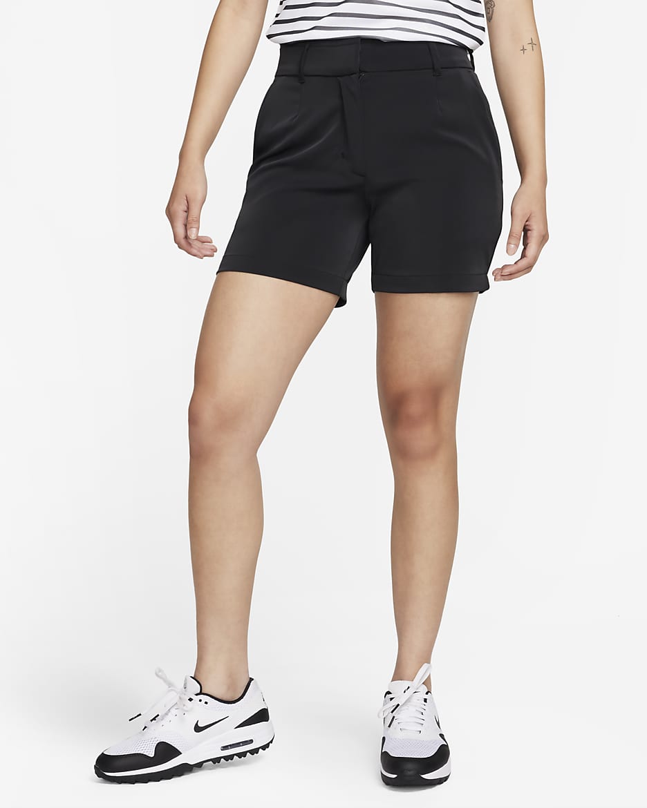 Nike Dri-FIT Victory 女子速干高尔夫短裤 - 黑/白色