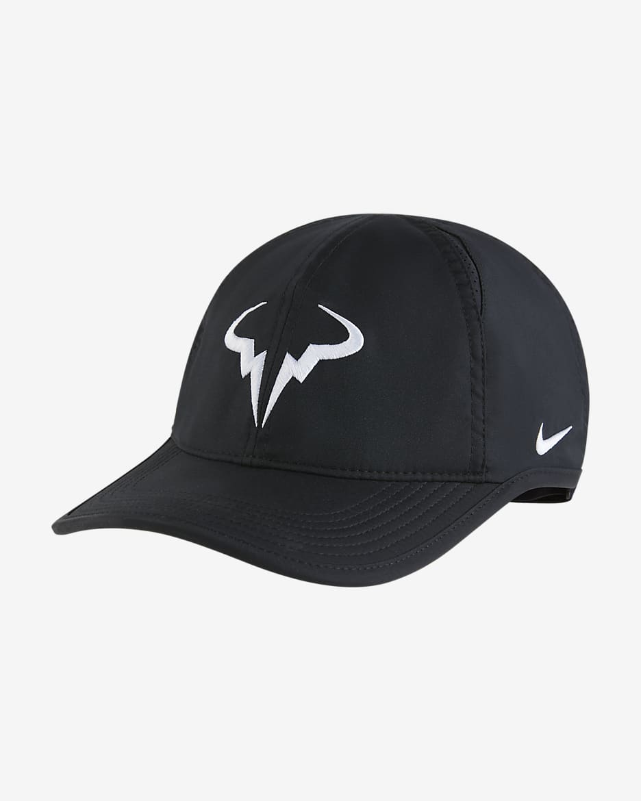 Nike Dri-FIT Club Rafa 透气速干软顶运动帽 - 黑/白色