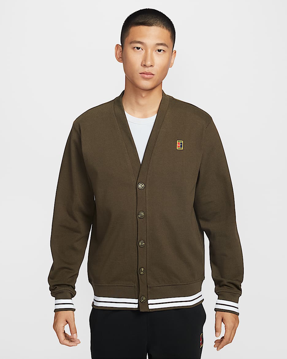 NikeCourt Fairway 男子开衫 - 暗褐