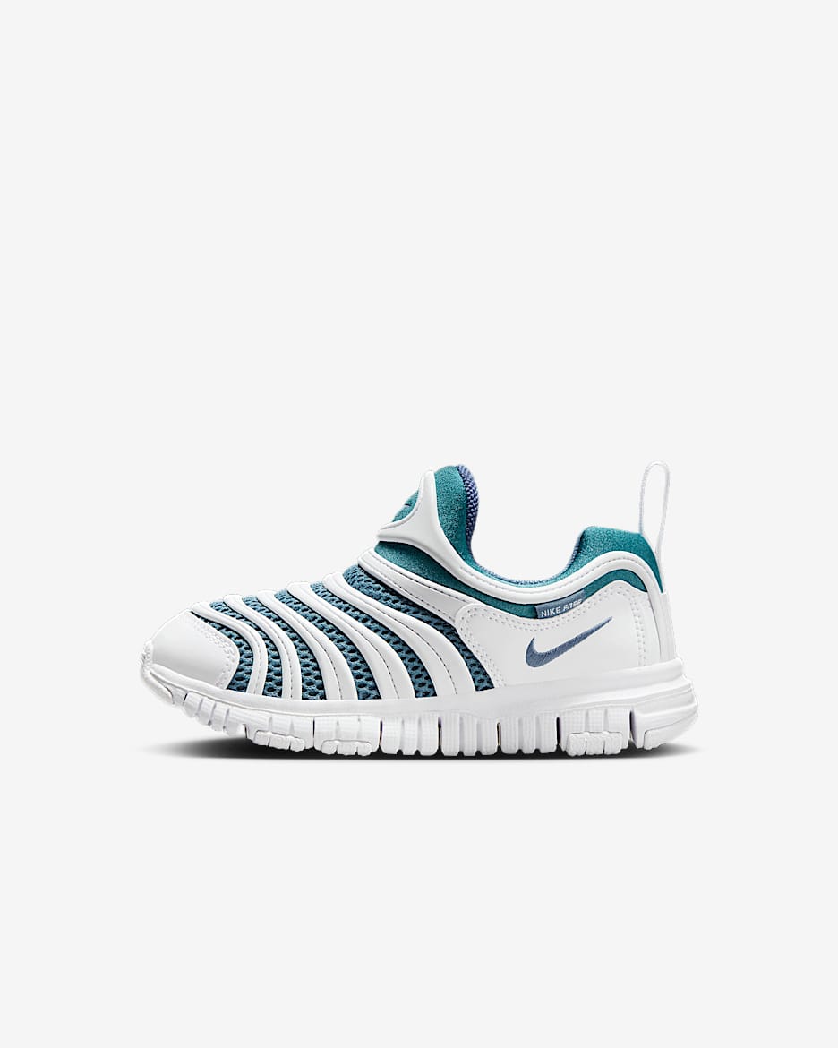 Nike Dynamo Free 耐克毛毛虫幼童运动鞋 - 白色/雷雨蓝