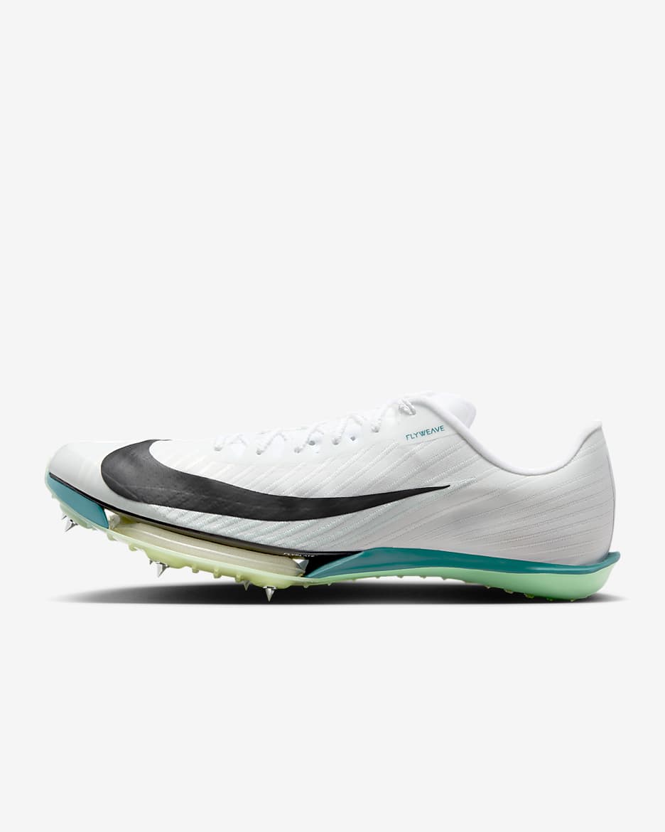 Nike Maxfly 2 男子田径钉鞋 - 白色/亮杉木绿/微绿/黑