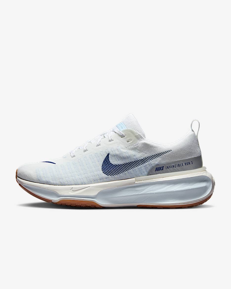 Nike Invincible 3 男子 ZoomX 透气公路跑步鞋 - 白色/紫蓝/帆白/空间蓝