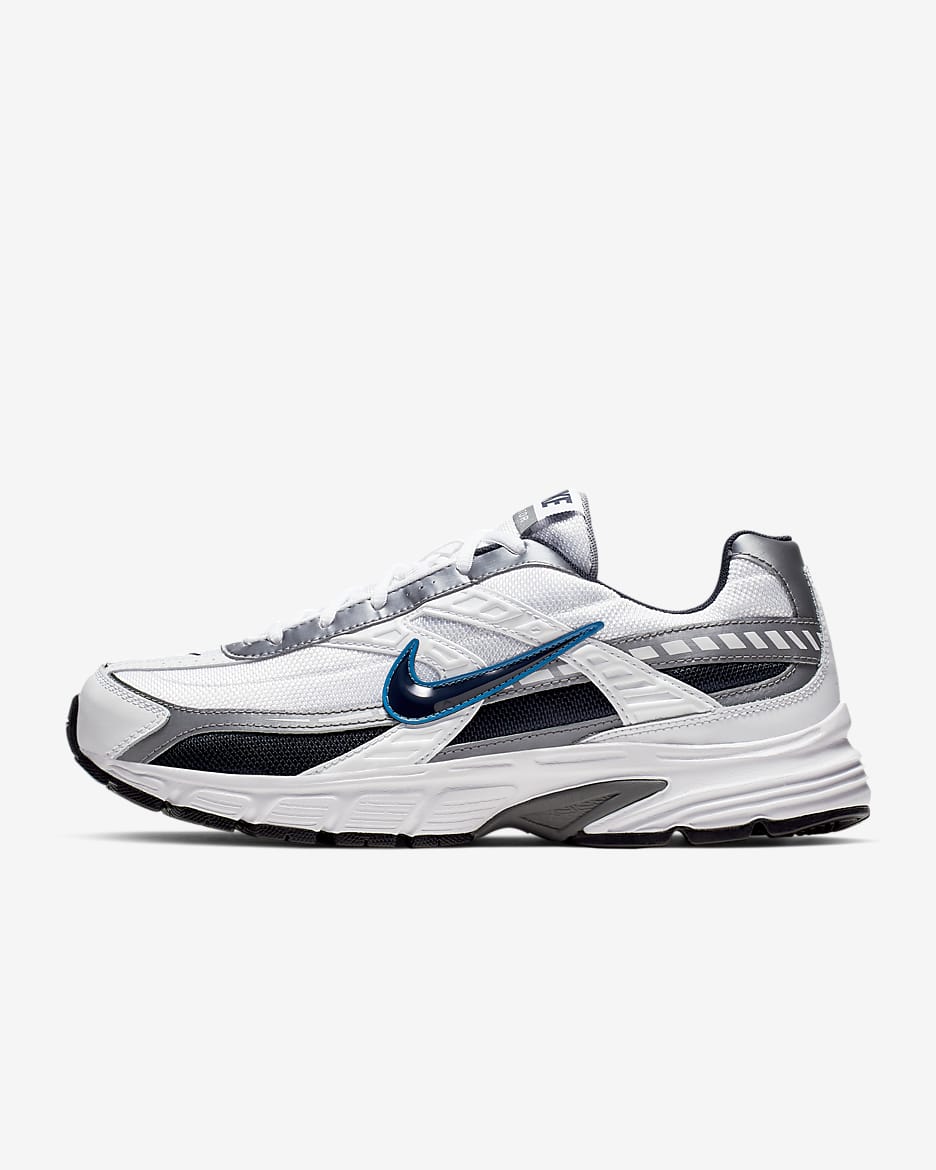 Nike Initiator 男子复古运动鞋老爹鞋 - 白色/金属灰/黑曜石色