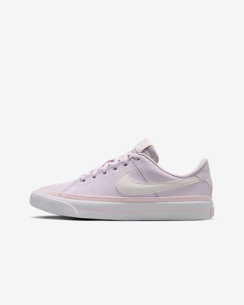 Nike Court Legacy 大童运动鞋 - 浅紫罗兰/白色/帆白