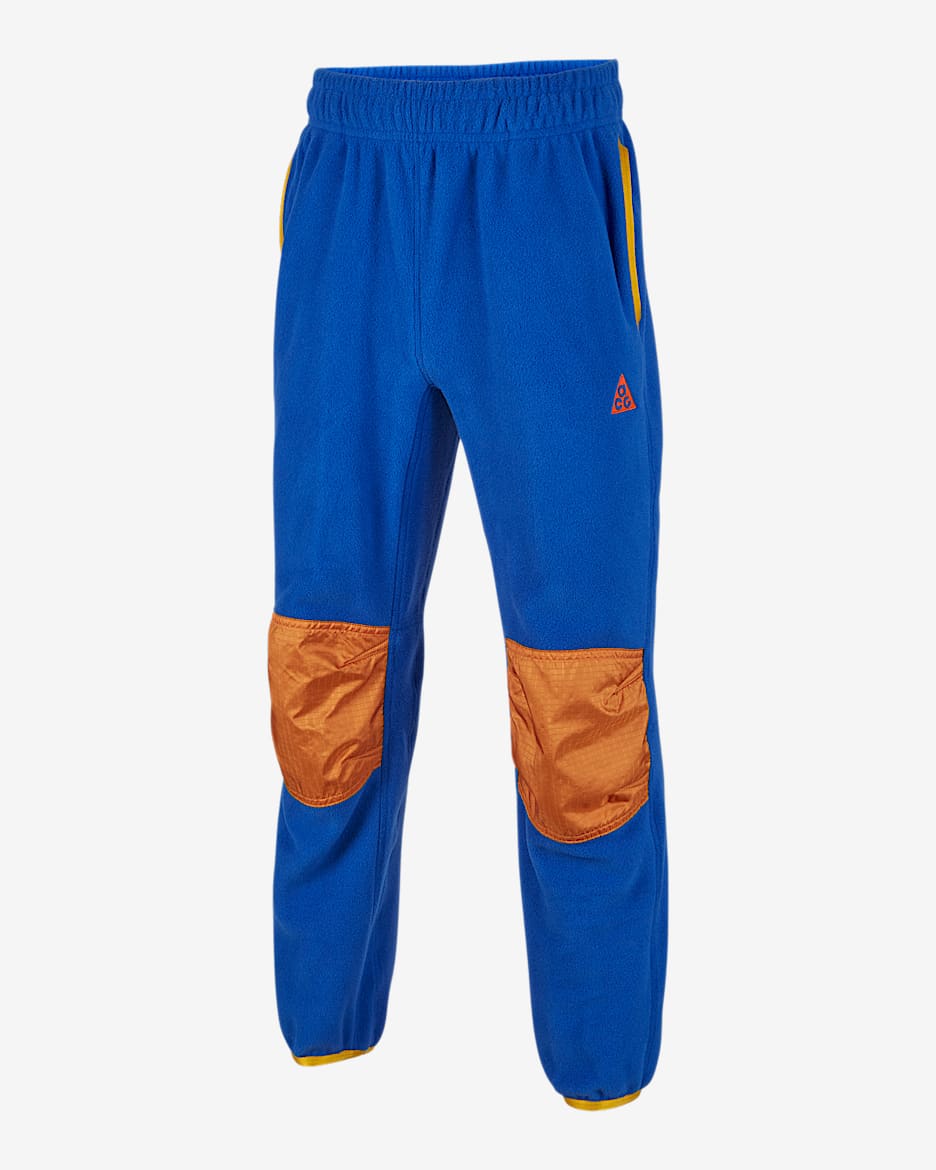 Nike ACG Polartec® "Wolf Tree" 大童摇粒绒户外长裤 - 游戏宝蓝/热辣咖喱黄/赭黄/亮深红