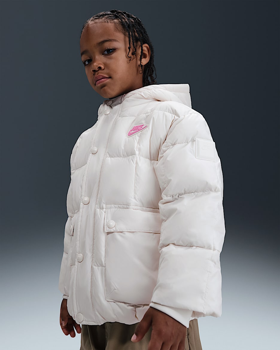 Nike Premium 幼童羽绒夹克 - 帆白