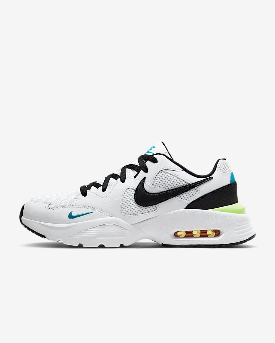Nike Air Max Fusion 男子运动鞋 - 白色/清爽蓝/上升花粉黄/黑