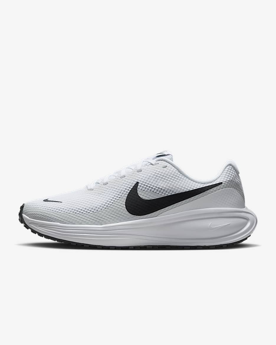 Nike Revolution 8 女子公路跑步鞋 - 白色/白金色/黑