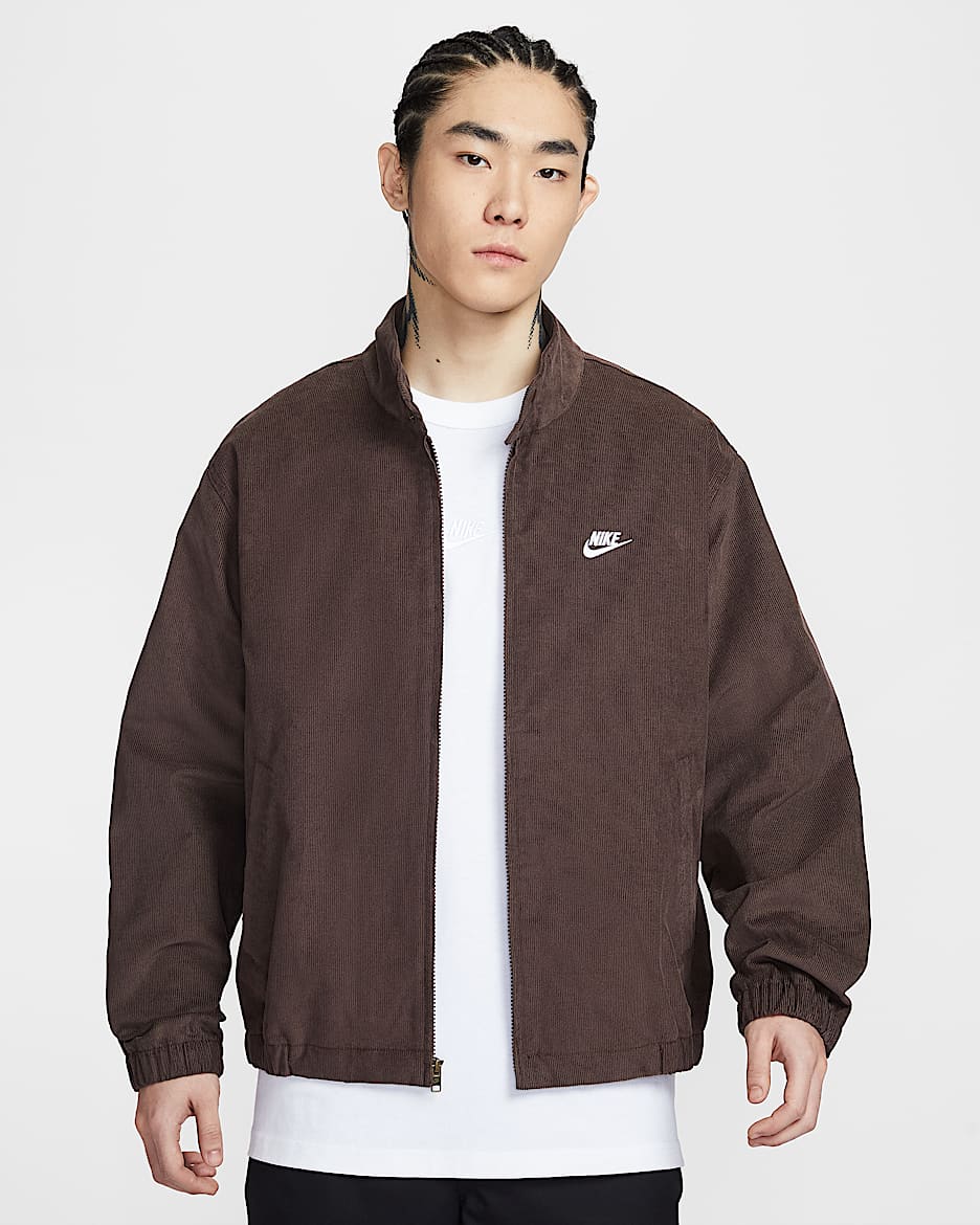 Nike Club 男子灯芯绒哈灵顿夹克 - 巴洛克棕