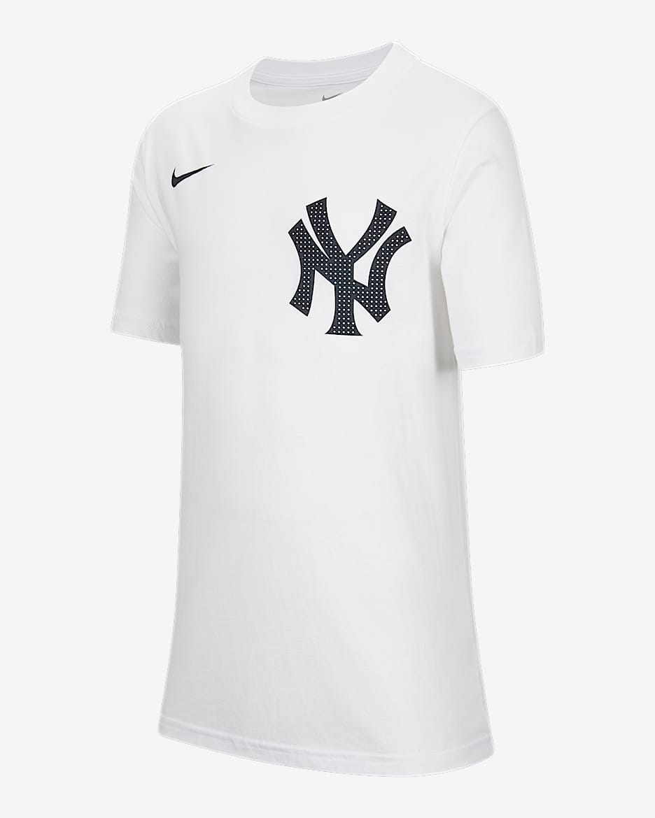纽约洋基队 (Aaron Judge) Nike MLB 大童（男孩）T恤 - 白色