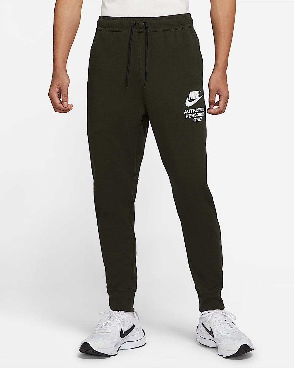Nike Sportswear 男子印花针织长裤 - 红杉绿/红杉绿/红杉绿/白色
