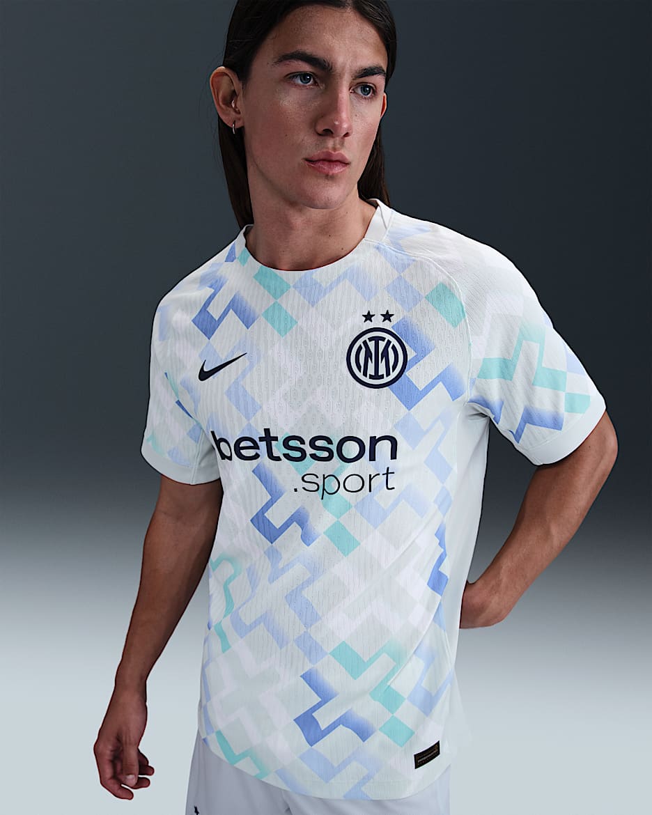 2025/26 赛季国际米兰客场球员版 Nike Dri-FIT ADV 男子速干足球球衣 - 幻影浅绿/白色/空间蓝