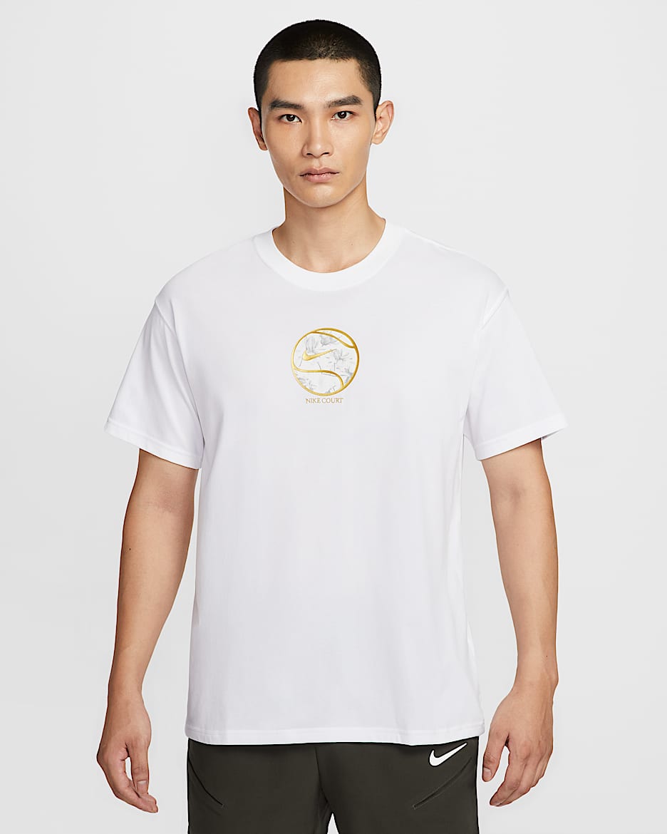 NikeCourt Dri-FIT 男子速干T恤 - 白色