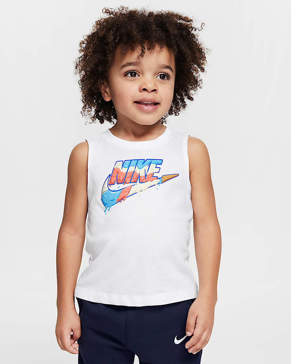 Nike Futura 婴童冰淇淋印花背心 - 白色