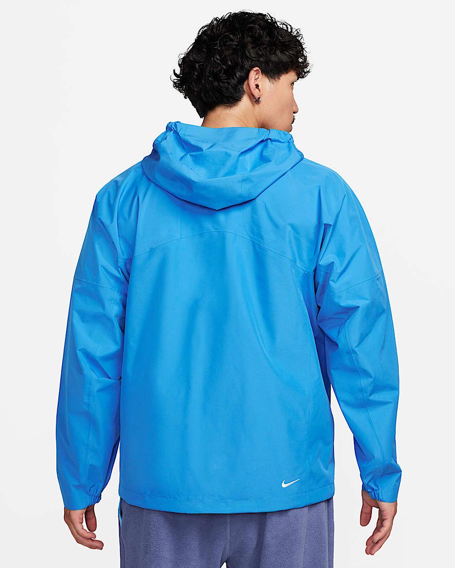 Nike ACG Storm-FIT "Cascade Rains" 男子防风拒水全长拉链开襟夹克 - 浅清透蓝/山峰白