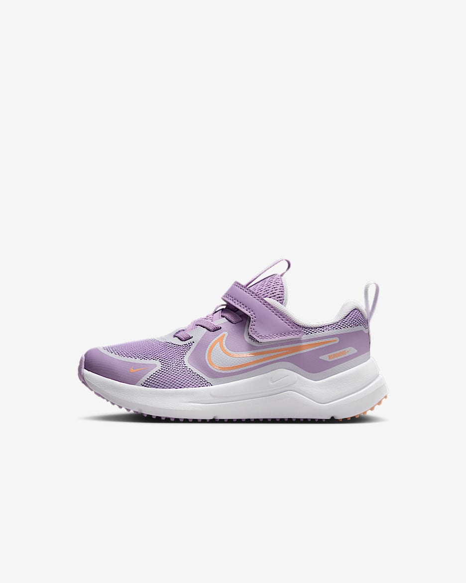 Nike Cosmic Runner 耐克宇宙一号幼童易穿脱运动鞋 - 星紫/微葡萄紫/白色/杏黄粉