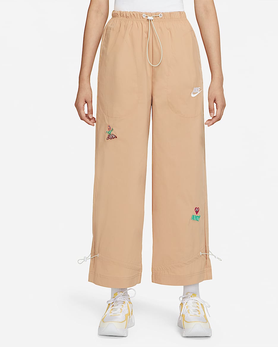 Nike Sportswear 女子梭织长裤 - 麻黄