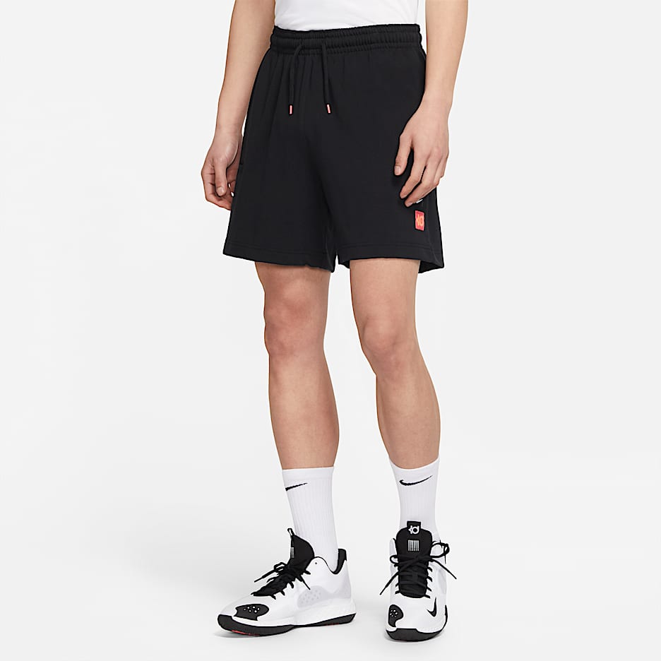 Nike KD 男子针织篮球短裤 - 黑/黑/黑