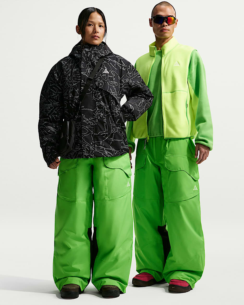 Nike ACG "Skull Peak" Storm-FIT Dolomite 男子防风拒水长裤 - 明绿/黑/煤黑/山峰白