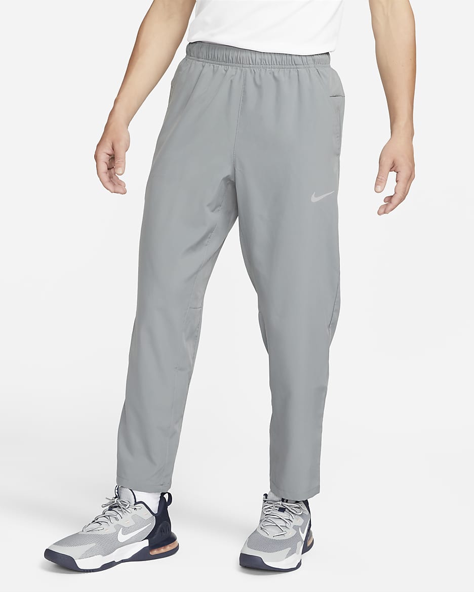 Nike Form Dri-FIT 男子百搭直筒版型透气速干长裤 - 烟灰/黑