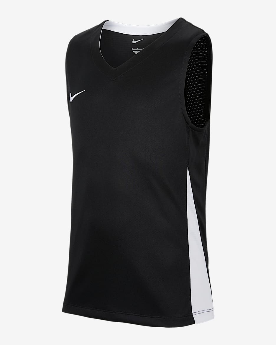 Nike 大童篮球球衣 - 黑/白色/白色