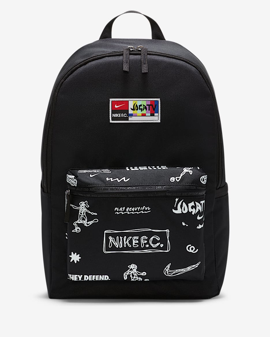Nike F.C. 足球双肩包 - 黑/白色/白色