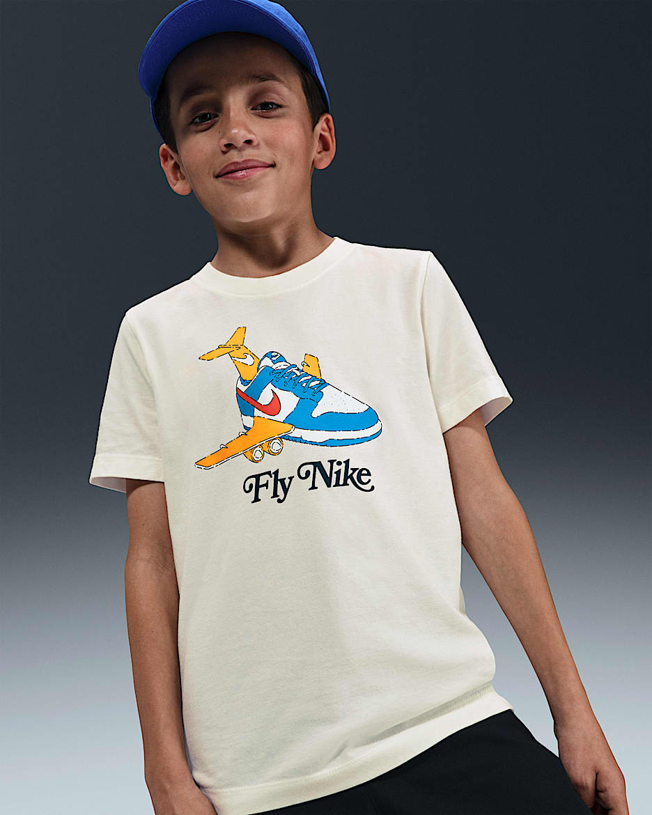 Nike Sportswear 大童T恤 - 帆白