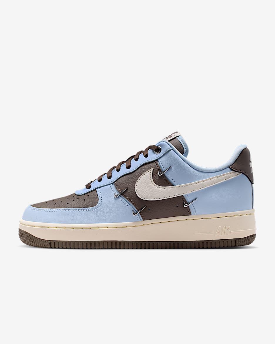 Nike Air Force 1 '07 LX 女子空军一号运动鞋 - 矿石灰/粉白/氢蓝/粉白