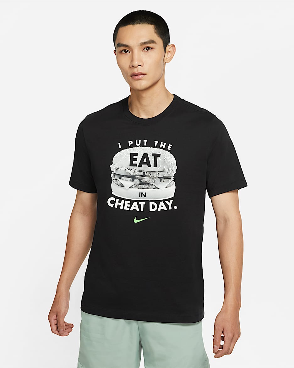 Nike Dri-FIT 男子训练T恤 - 黑