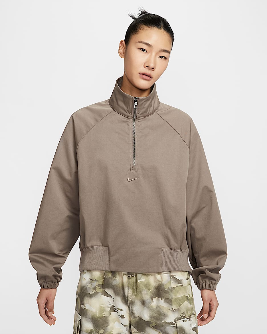 Nike Sportswear Collection 女子斜纹布 Oversize 风上衣 - 貂棕/貂棕