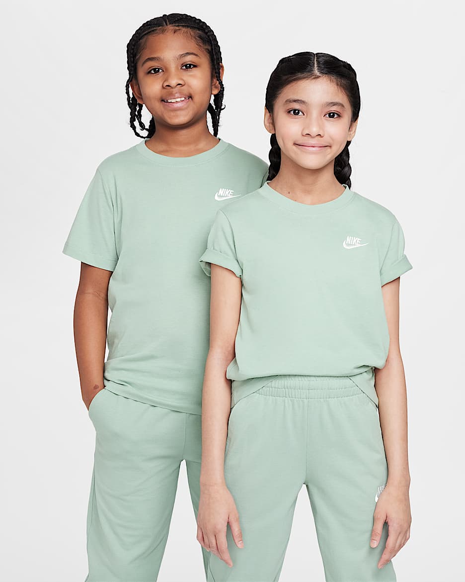 Nike Sportswear 大童T恤 - 温和灰绿