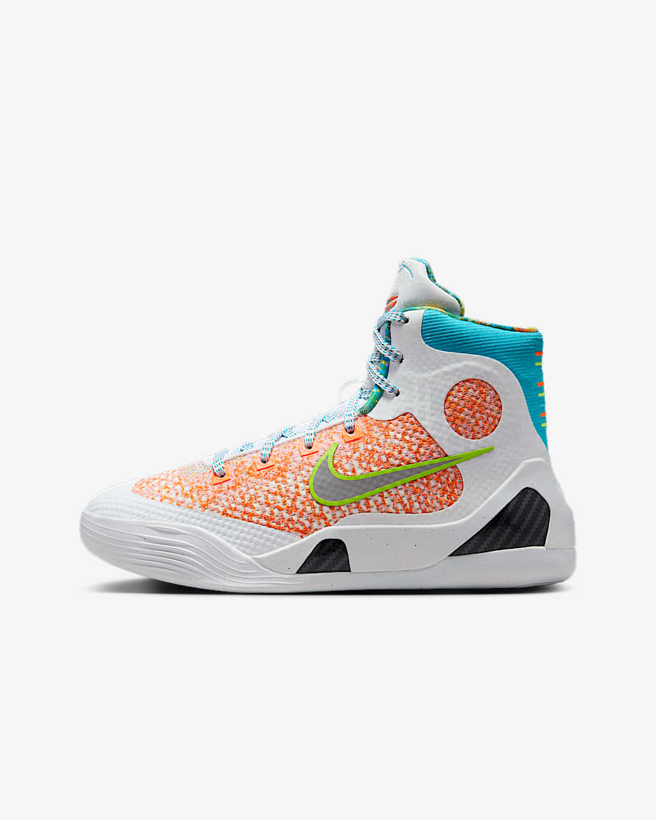 Kobe IX Elite 科比大童篮球鞋 - 白色/黑/氯蓝