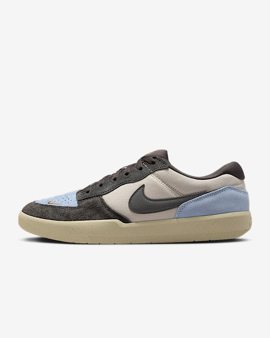 Nike SB Force 58 男/女滑板鞋 - 浅土褐/心灵蓝/亚麻/中灰