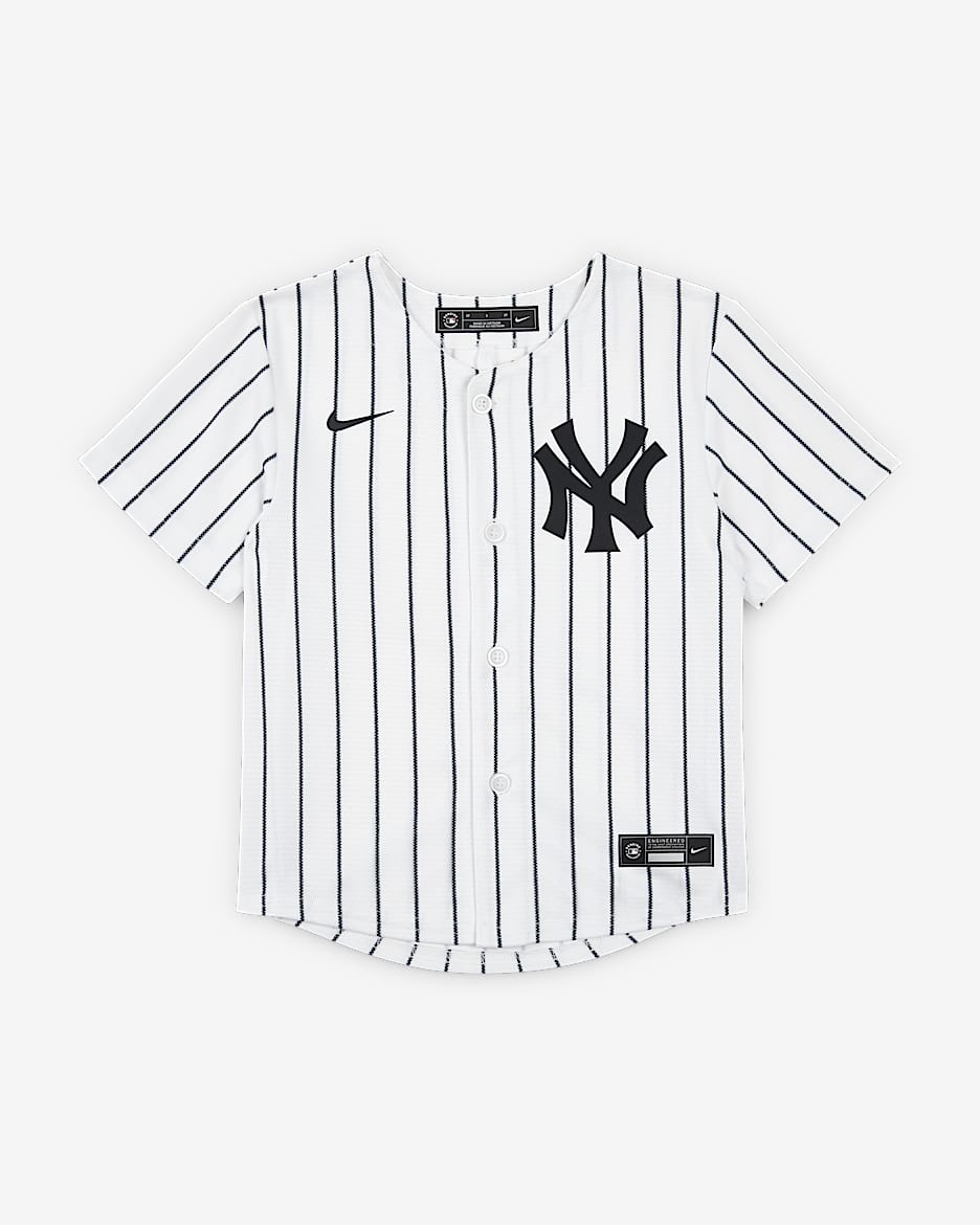 纽约洋基队主场 Nike MLB Jersey 婴童球衣 - 白色